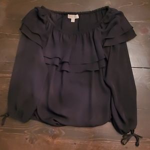 Michael Kors off the shoulder ruffle top